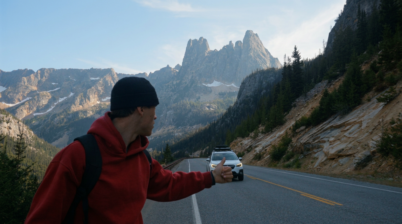 The same frame graded with a PNW Luts twilight preset